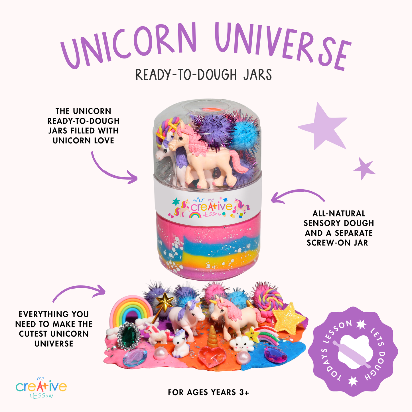 Unicorn Universe Ready-to-Dough Jar